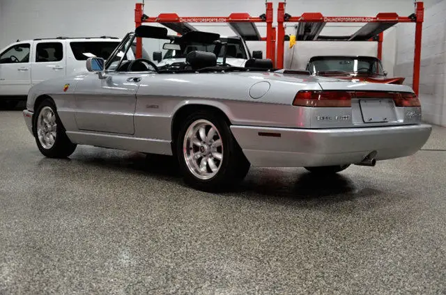 1991 alfa romeo spider spider voloce 62,671 miles argento silver coupe 4 cylinde