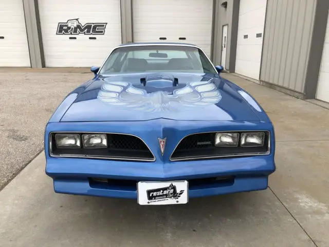 1978 pontiac trans am 39897 miles martinique blue coupe pontiac 400, w72 - t/a