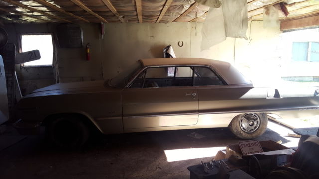 1963 impala ss two door hardtop 63,000 western canada car painted solid car 283