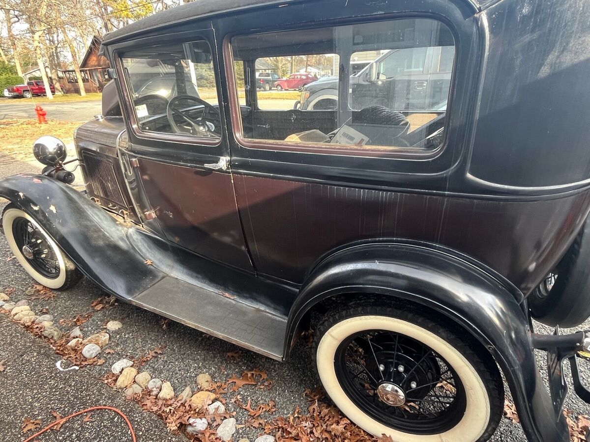 1931 ford model a sedan red rwd manual tudor