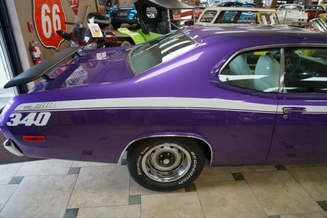 1972 plymouth duster 340 0 miles in-violet 340 v8 a727 torqueflite automatic