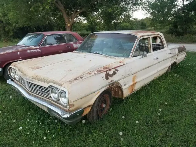 1964 chevy bel air 4-dr sedan - great patina - clear title