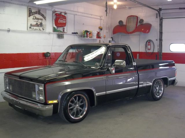 1987 chevrolet silverado custom show truck 1500 shortbed lowered chevy 68k miles