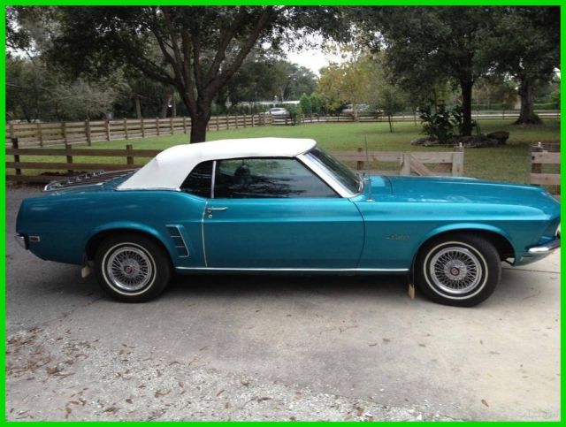 1969 ford mustang,302ci v8,automatic,gulfstream aqua,rwd, coupe