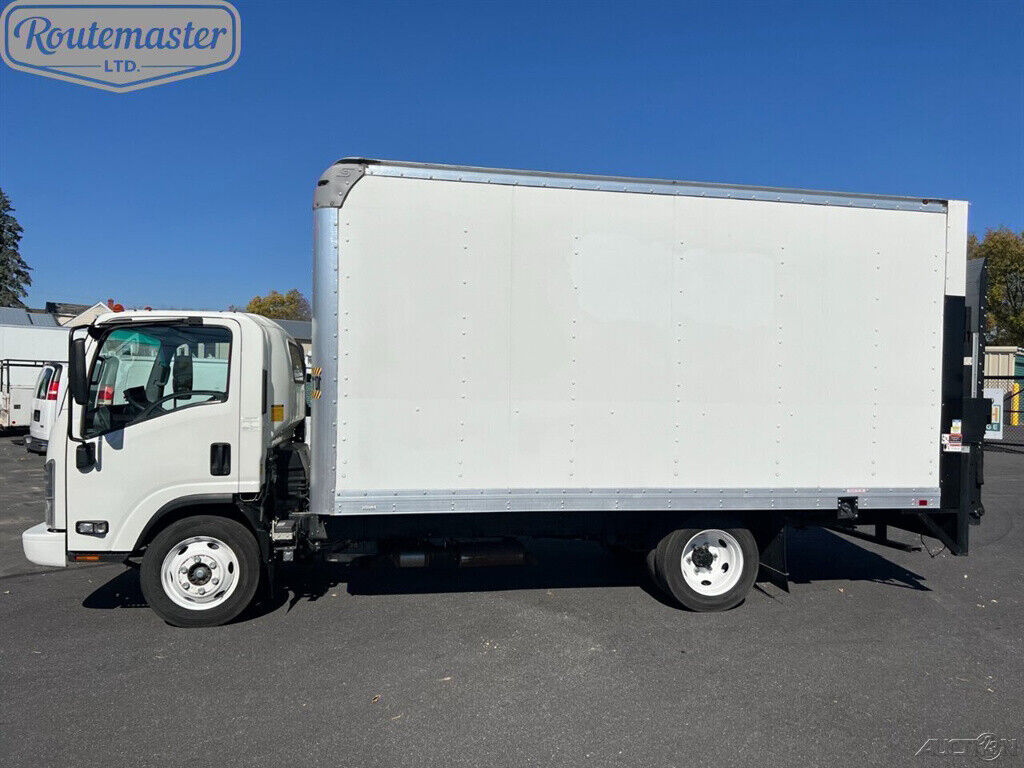 2020 isuzu npr 2020 isuzu npr 16' box straight truck, lift gate, 6.0l gas, 69k m