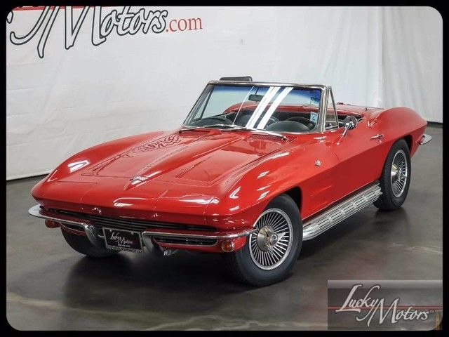1964 chevy corvette stingray convertible numbers matching 4 speed side pipes!