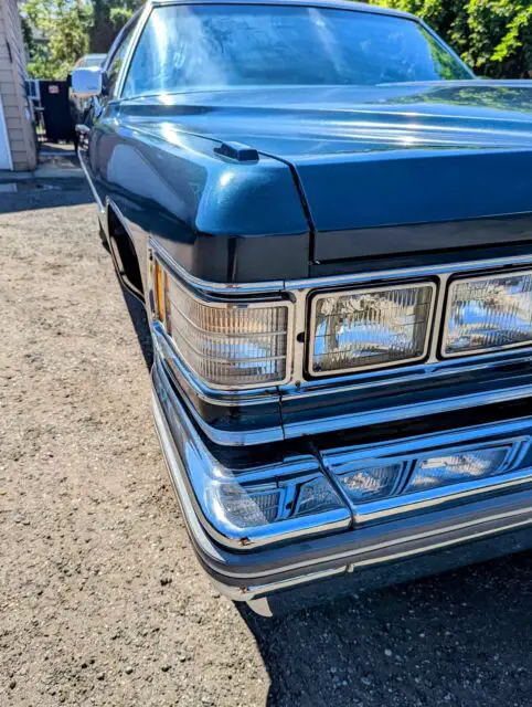 1976 cadillac deville coupe blue rwd automatic