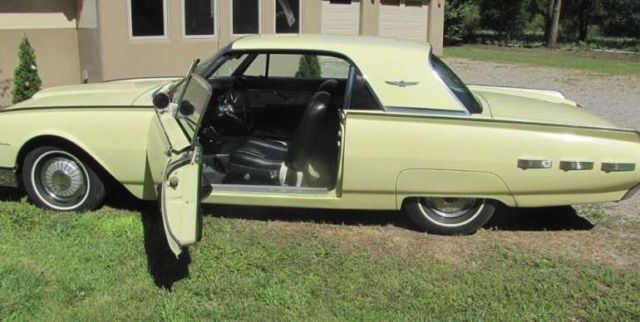 1962 ford thunderbird coupe 300hp 390 v8 gas 3-speed rwd factory radio n mexico