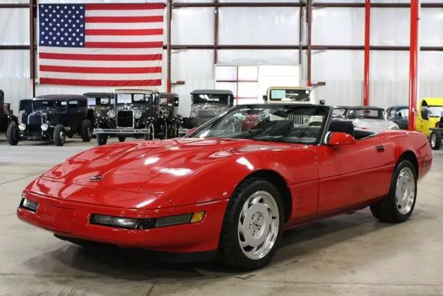1991 chevrolet corvette 49321 miles corvette bright red convertible 5.7 liter v