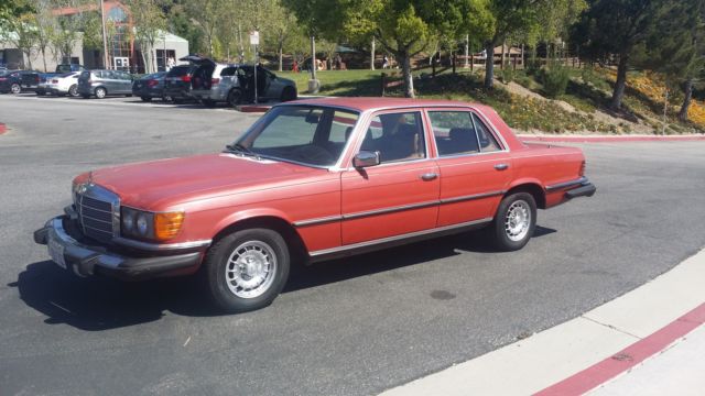 mercedes w116 300sd turbo diesel, low miles!!!! clean rare color
