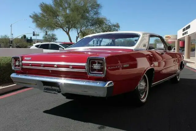 1966 ford galaxie 500 390 cu in 64578 miles signal flare red 390 cu in (6.4 l)