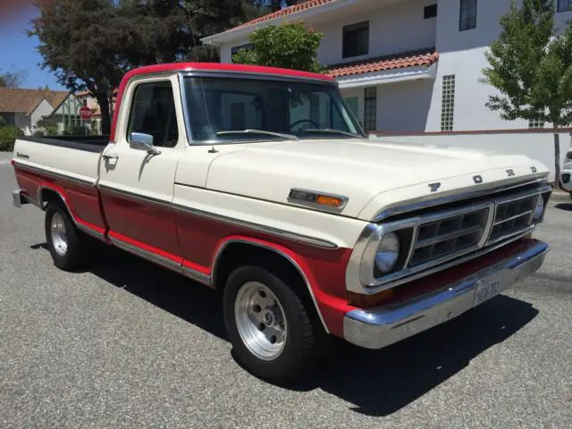 classic ford f100 sport custom short bed pickup truck
