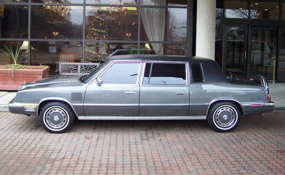 1984 chrysler limo lebaron executive sedan