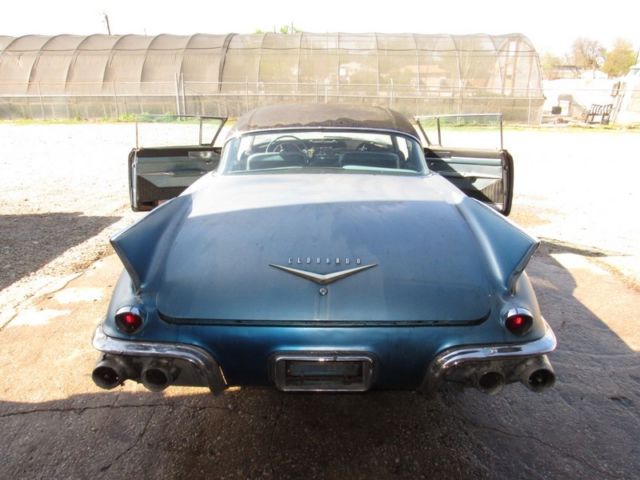 1957 cadillac eldorado seville project. bahama blue. sabre wheels