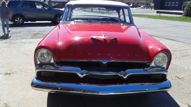 1956 plymouth savoy 2 door 270 poly motor,power flight auto,runs,drives,stops