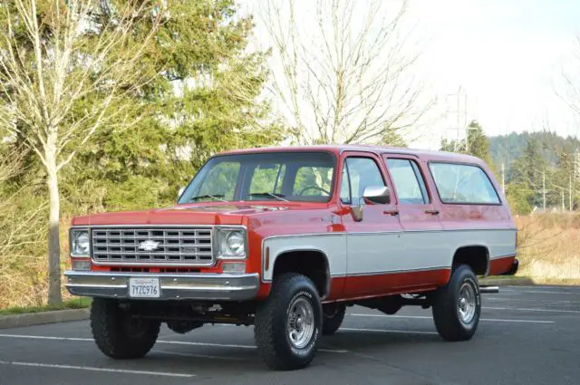 1976 chevy suburban silverado 4x4 400 v8 automatic only 43,462 original miles!