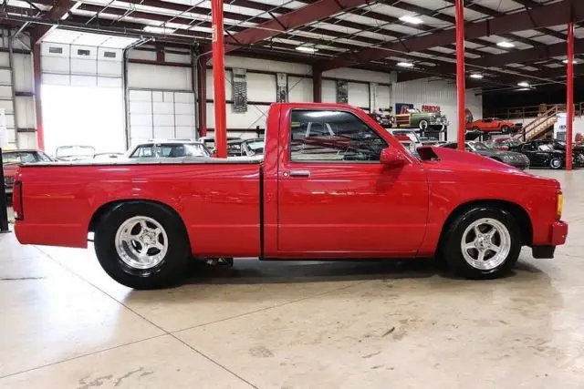 1986 gmc sonoma 45873 miles custom red pickup truck 350ci v8 automatic