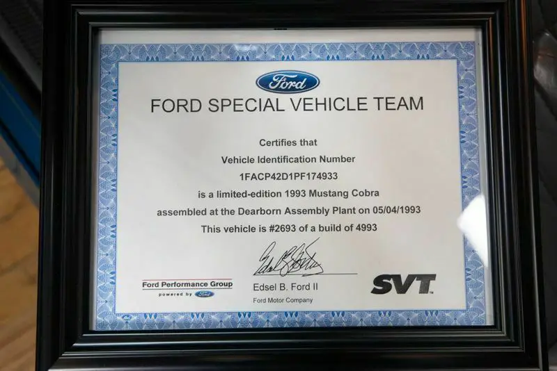 3dr cobra rare - limited edition - production #2693 - 5-speed manual transmissio