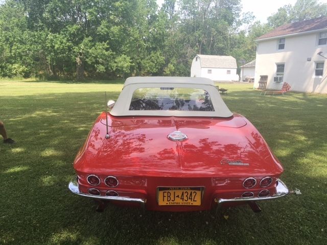 1963 riverside red corvette convertible in excellent condition! plus hard top