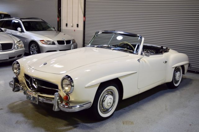 1962 mercedes benz 190sl survivor white driver quality 53 years of service recs