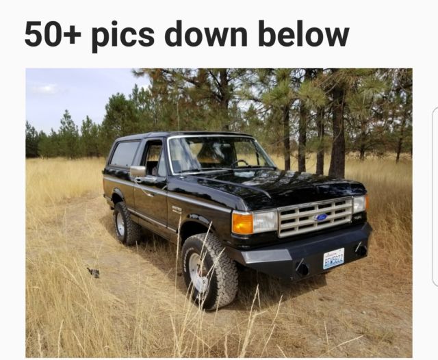 1988 ford bronco rare 300 6 cylinder 5 speed no reserve