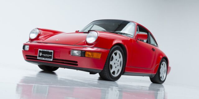 1989 porsche 911 carrera awd 69,700 miles guards red flat 6 cylinder engine 3