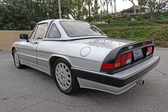 1988 alfa romeo spider quadrifoglio w/convertible hard top, ac and rebuilt motor