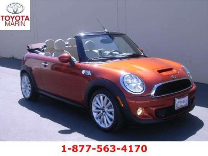 2011 mini cooper convertible s 6-speed manual..one owner in san rafael, ca