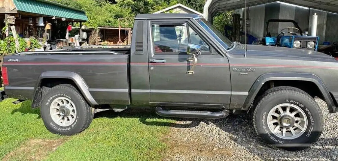 1987 jeep comanche pickup grey 4wd automatic pioneer