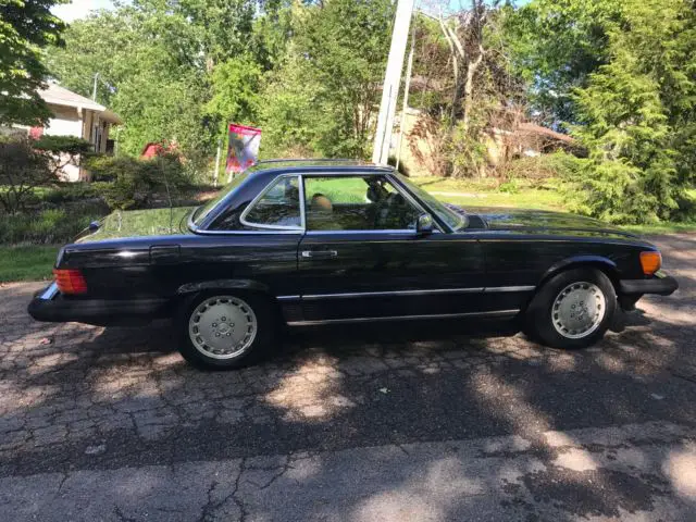 mercedes benz 560 sl 1988 black