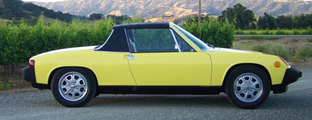 1975 porsche 914 2.0 litre 5 speed in yellow matching numbers