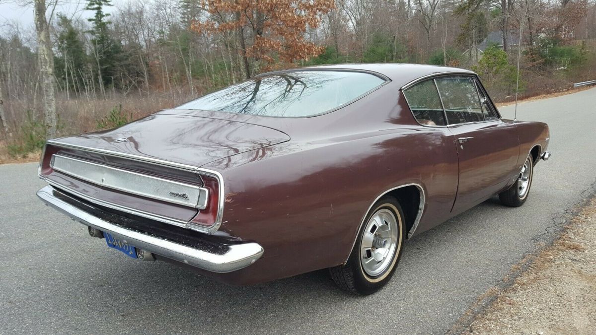 barracuda fastback original rebuilt 273 v8 727 auto trans