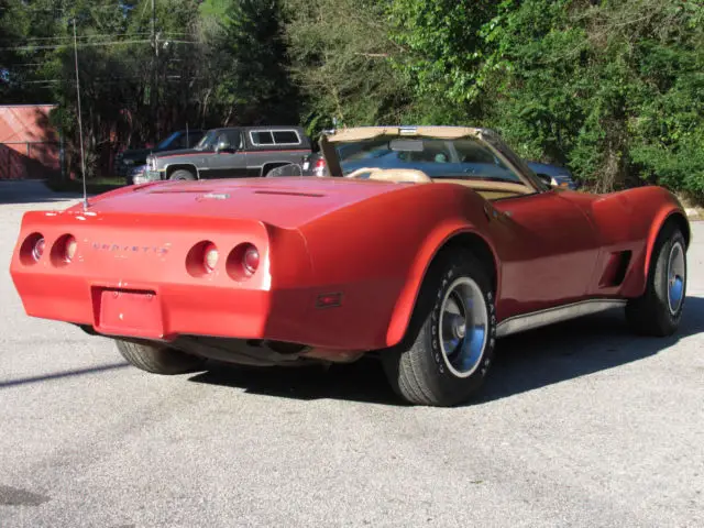 1974 chevrolet corvette convertible 350 automatic barn find/estate