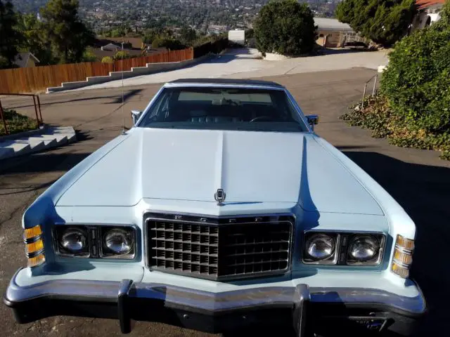 1976 ford ltd, blue 4 door, automatic, ac, 351/400 engine, <30k miles, title