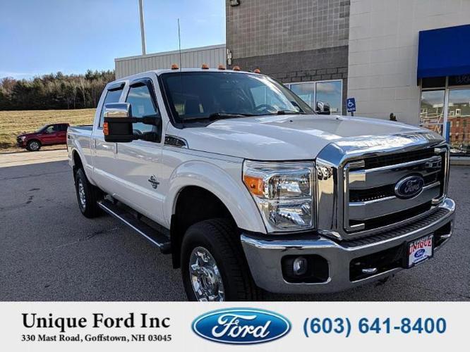 2014 ford f-350 super duty lariat 4x4 lariat 4dr crew cab 8 ft. lb srw pickup for sale in goffstown, new hampshire