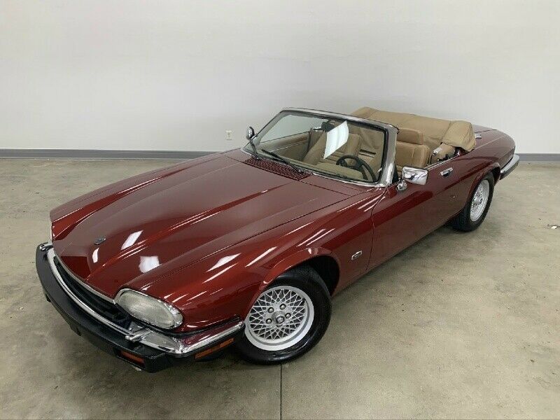 1992 jaguar xjs 2dr convertible 49975 miles flamenco red 5.3l automatic