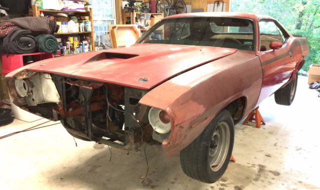 1970 plymouth aar cuda barracuda numbers matching ek2 orange, 4-speed