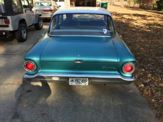 1960 ford falcon-4 door original teal blue, runs fine!