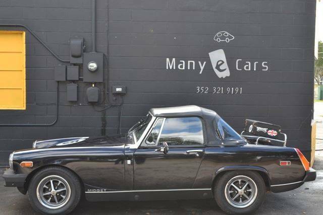 1975 mg midget 1500 47467 miles black convertible i4 1.5l manual 4-speed