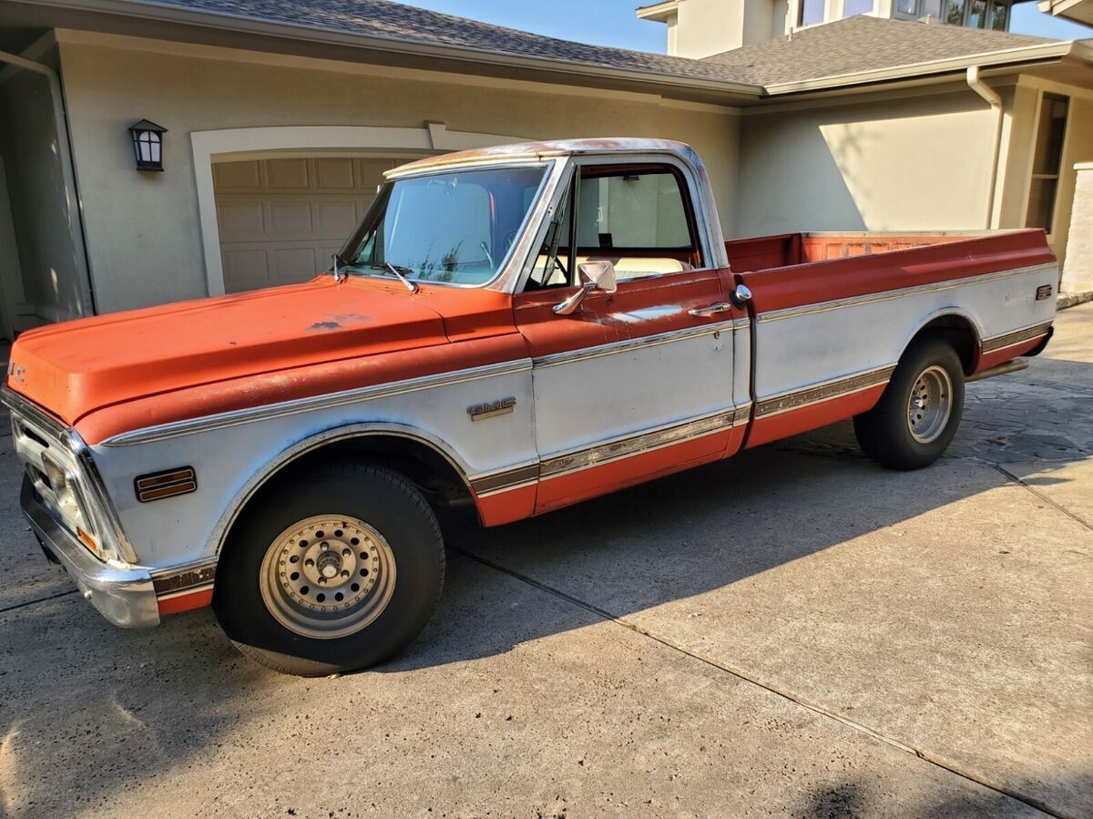 1972 gmc sierra grande long bed half ton pickup truck new crate motor and wiring