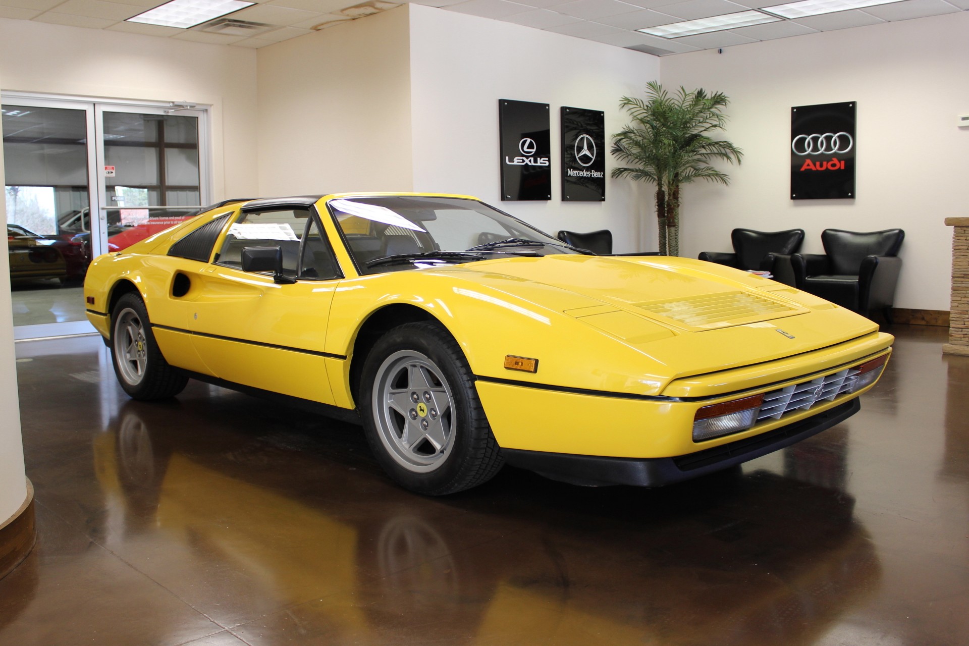 1986 ferrari 328 gts 36111 miles giallo 2dr 3.2l v8 manual