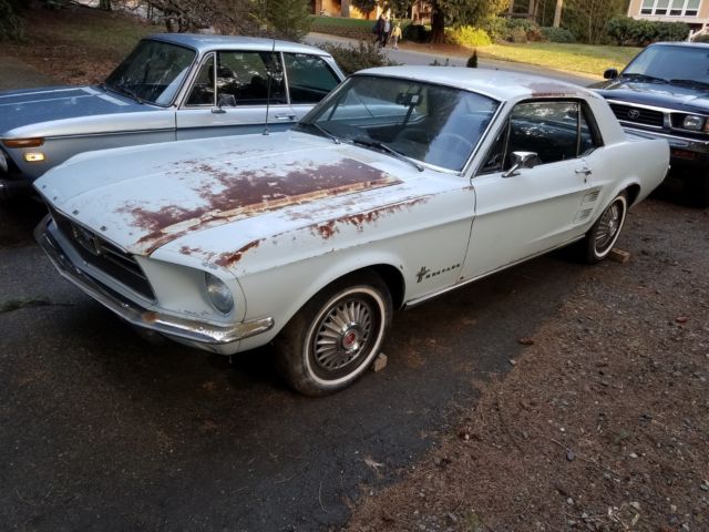 one owner documented 25k miles 1967 mustang hardtop 6 cyl auto arcadian blue