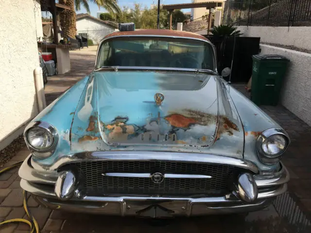 1955 buick super hardtop coupe 322 v8 blue patina complete