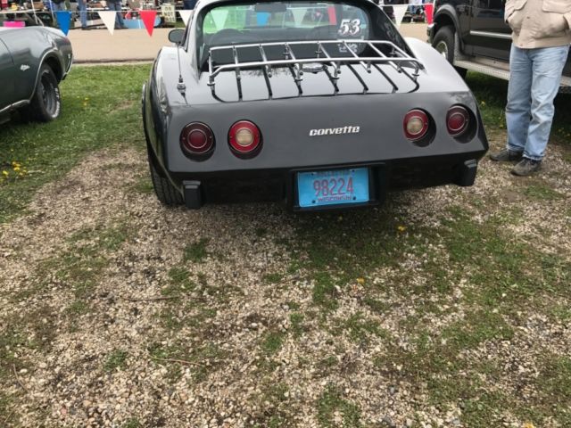1977 chevrolet corvette -black on black-side pipes-only 51,211 original mi