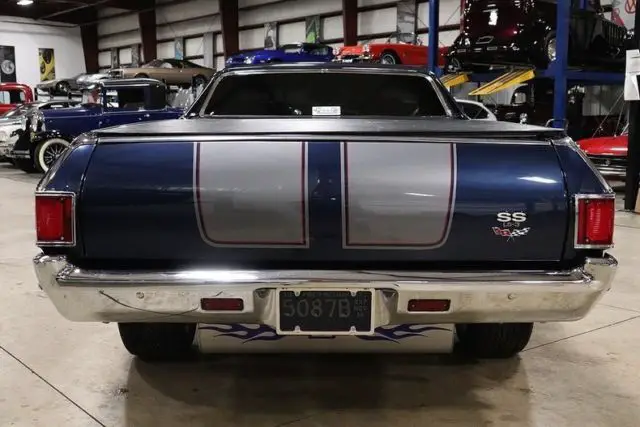 1972 chevrolet el camino 2212 miles blue coupe 502 v8 automatic