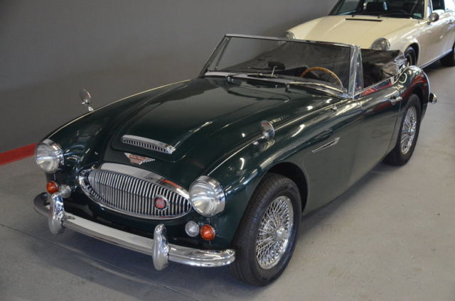 classic british racing green austin healey bj8