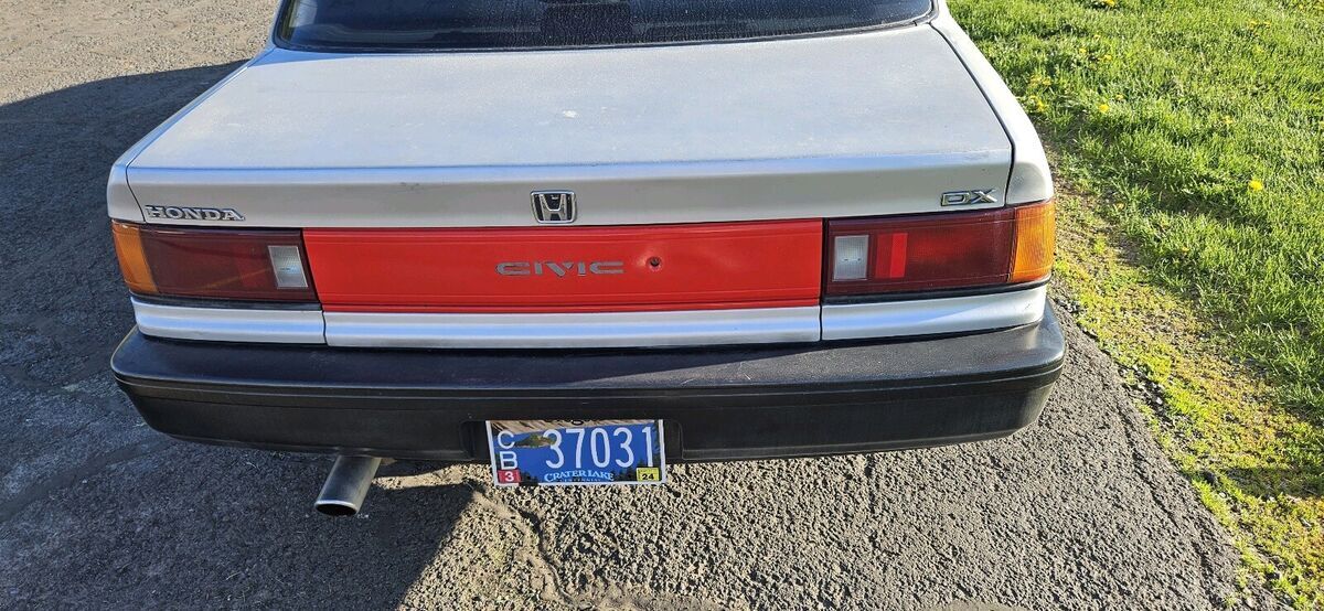 1989 honda civic sedan grey fwd automatic dx