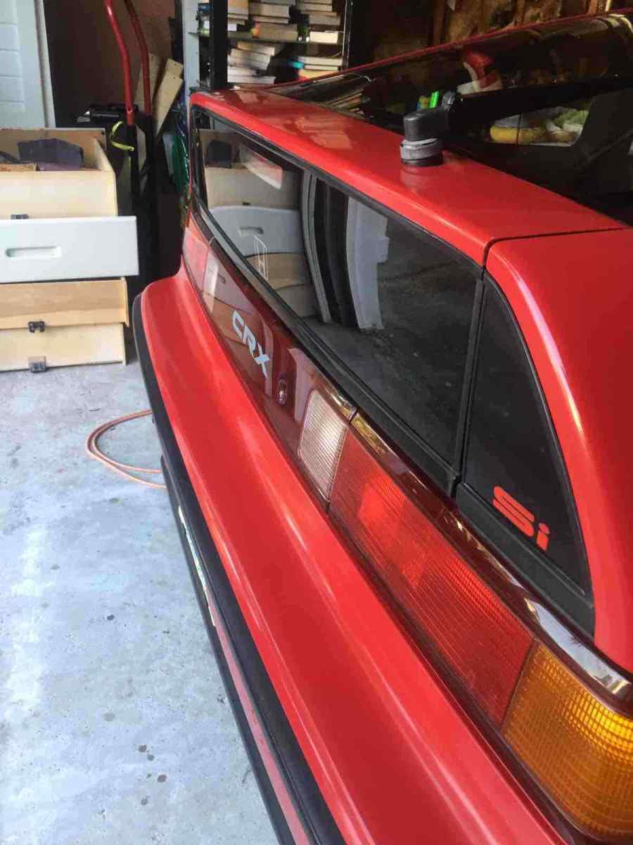 1991 honda crx coupe red fwd manual crx si