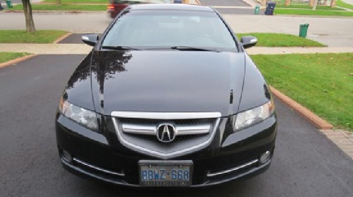 obo 2007 acura tl (black), leather, navigation, rear camera in toronto, oh