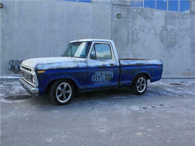 crown vic swapped dentside fuel injected auto body swapped shop patina truck